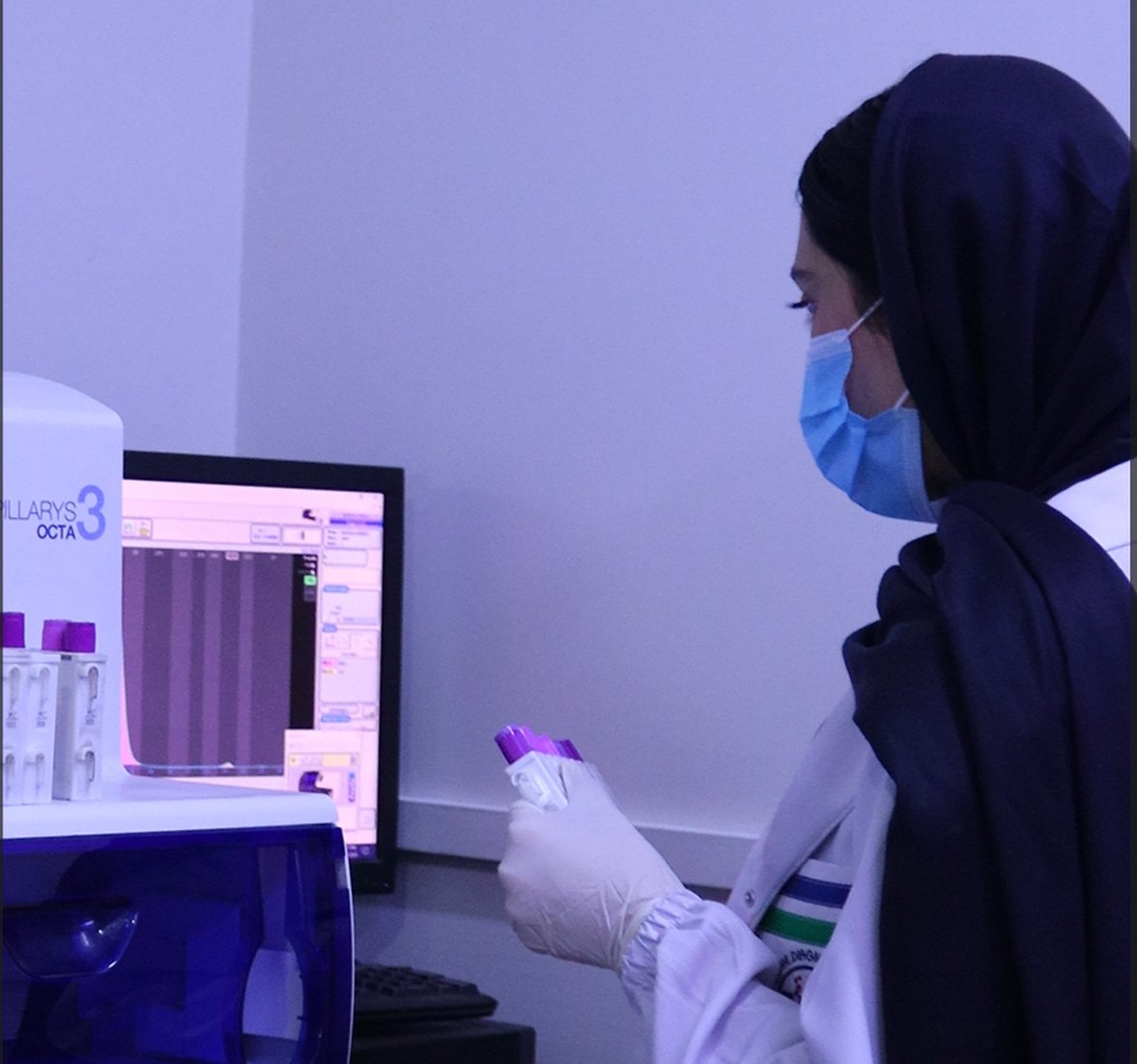Laboratory specialist performing diagnostic testing at Test Zone Diagnostic Centre